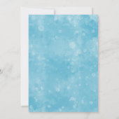 オーディアブルーウィンターベイビーシャワー 招待状 (裏面)