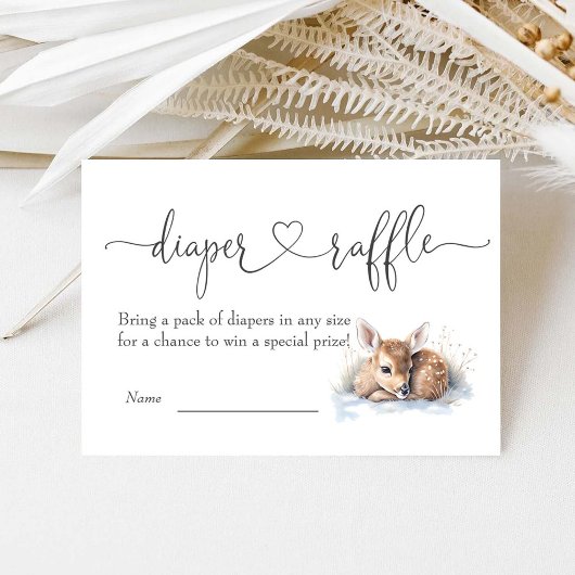 オーディアベビーシャワーおむつラッフル エンクロージャーカード