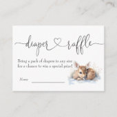 オーディアベビーシャワーおむつラッフル エンクロージャーカード (正面)