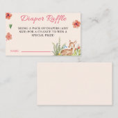 オーディアベビーシャワーおむつラッフル エンクロージャーカード (正面/裏面)