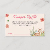 オーディアベビーシャワーおむつラッフル エンクロージャーカード (正面)