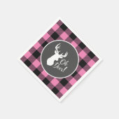 オーディアベビーシャワーピンク スタンダードカクテルナプキン (角)