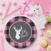 オーディアベビーシャワーピンク ペーパープレート (パーティー)