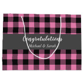 オーディアベビーシャワーピンク ラージペーパーバッグ (裏面)