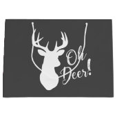 オーディアベビーシャワーピンク ラージペーパーバッグ (正面)