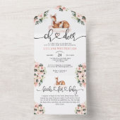 オーディアベビーシャワーフローラ本 オールインワン招待状 (内側)