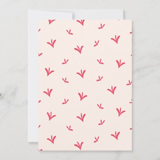 オーディアベビーシャワー招待状 招待状 (裏面)