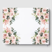 オーディアベビーシャワー水カラーフローラ子鹿Doe ゲストブック (裏面)