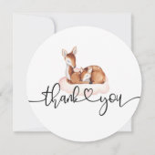 オーディアベビーシャワー水彩フローラ サンキューカード (裏面)