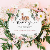 オーディアベビーシャワー水彩フローラ サンキューカード