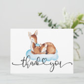 オーディアベビーシャワー水彩青雲 サンキューカード (スタンド正面)