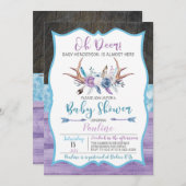 オーディアベビ男女兼用ーシャワー招待状 招待状 (正面/裏面)