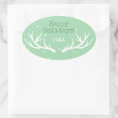 オーディアホリデーステッカー 楕円形シール (バッグ)