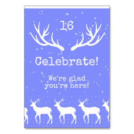 オーディアホリデーテーブルカード テーブルナンバー