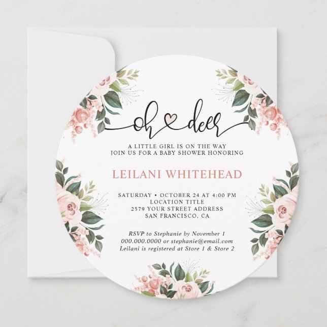 オーディアボタニカルフローラベビーシャワー水彩 (正面)