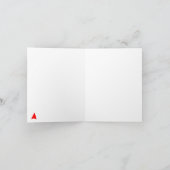 オーディアルドルフトナイダおもしろいークリスマスデザイン シーズンカード (内部)