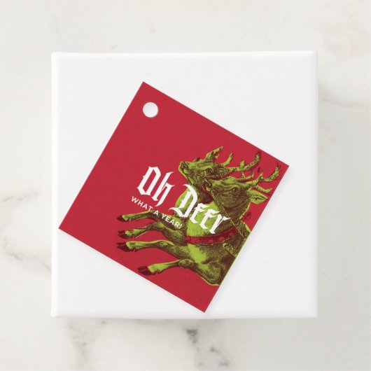 オーディアヴィンテージトナカイのクリスマスプレゼントラベル フェイバータグ (インサイチュ)