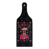 オーディア私は同性愛者LGBT LGBTQゲイプライド醜いクリスマス カッティングボード (正面)