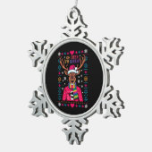 オーディア私は同性愛者LGBT LGBTQゲイプライド醜いクリスマス スノーフレークピューターオーナメント (右)