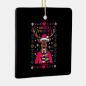 オーディア私は同性愛者LGBT LGBTQゲイプライド醜いクリスマス セラミックオーナメント (右)