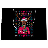 オーディア私は同性愛者LGBT LGBTQゲイプライド醜いクリスマス ラージペーパーバッグ (正面)