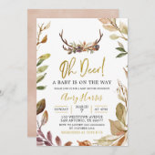 オーディア紅葉ボーイベビーシャワー招待状 招待状 (正面/裏面)