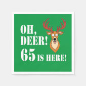 オーディア65th誕生日ナプキンス スタンダードカクテルナプキン (正面)