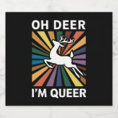 オーディアI'm同性愛者レインボーLGBTプライドゲイレズビアン ビールラベル (シングルラベル)