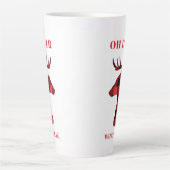 オーディアwhat年バッファロープレイドホリデー カフェラテマグ (正面)