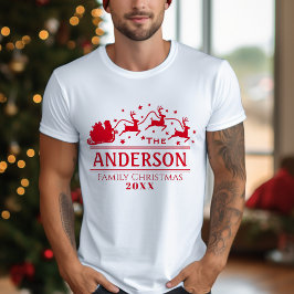 オーディエンス向けの家族クリスマスパーソナライズドホリデー Tシャツ