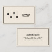 オーディオエンジニアアイボリー 名刺 (正面/裏面)