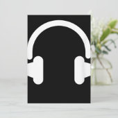 オーディオエンジニアオーディオDjミュージックラバーヘッドフォン サンキューカード (スタンド正面)