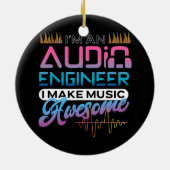 オーディオエンジニアサウンドエンジニアオーディオ技術者 セラミックオーナメント (裏面)