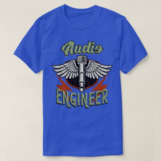 オーディオエンジニアサウンド技術者 Tシャツ (デザイン正面)