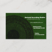 オーディオエンジニアユーロ名刺 名刺 (裏面)