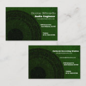 オーディオエンジニアユーロ名刺 名刺 (正面/裏面)