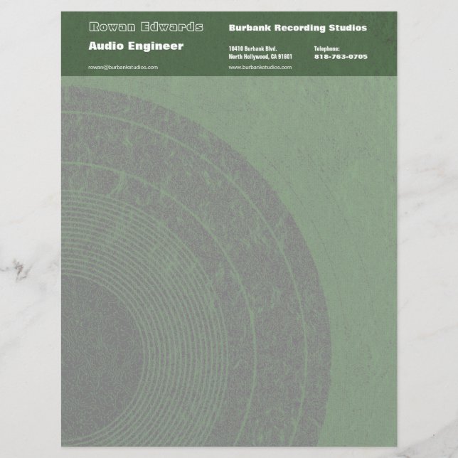 オーディオエンジニアレターヘッド レターヘッド (正面)