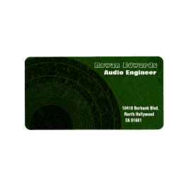 オーディオエンジニア住所 シール