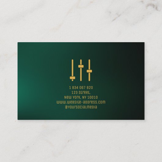 オーディオエンジニア名刺 名刺 (裏面)