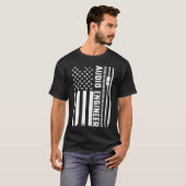オーディオエンジニア アメリカ国旗 オーディオエンジニアリング Tシャツ (正面フル)