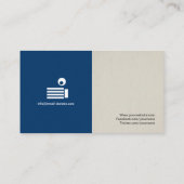 オーディオエンジニア - シンプル エレガント スタイリッシュ 名刺 (裏面)