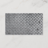 オーディオエンジニア – ダイヤモンドメタルプレート 名刺 (裏面)