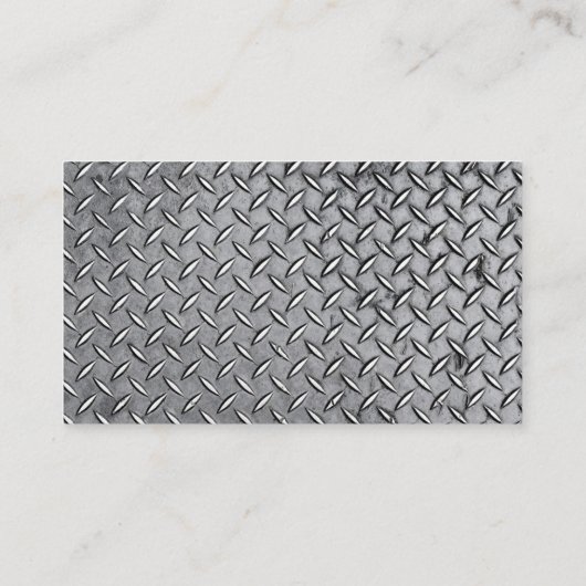 オーディオエンジニア – ダイヤモンドメタルプレート 名刺 (裏面)