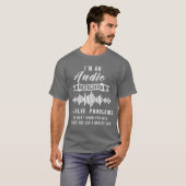 オーディオエンジニア 引用 楽しい オーディオエンジニアの引用 f tシャツ (正面フル)
