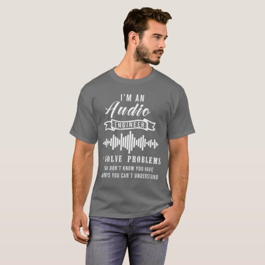 オーディオエンジニア 引用 楽しい オーディオエンジニアの引用 f tシャツ (正面フル)