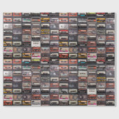 オーディオカセットの膨大なコレクション ラッピングペーパー (フラット)