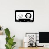オーディオカセットまたはおたくアート ポスター (ホームオフィス)