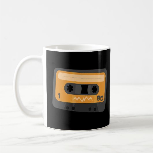 オーディオカセットテープ コーヒーマグカップ (左)