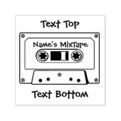 オーディオカセットテープ セルフインキングスタンプ (デザイン)