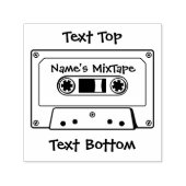 オーディオカセットテープ セルフインキングスタンプ (デザイン)